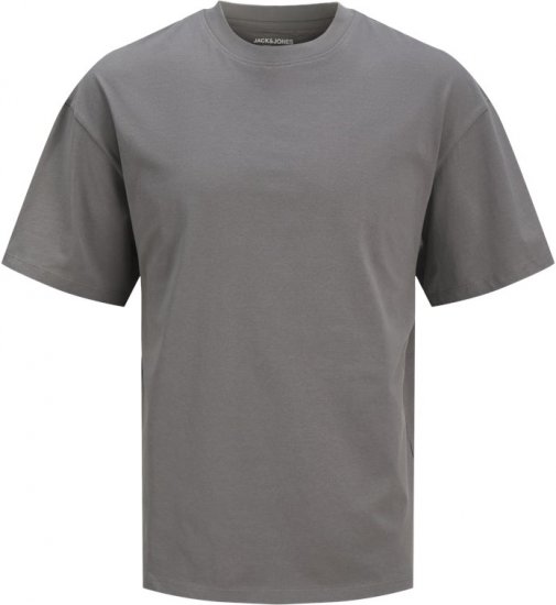  Jack & Jones BRADLEY T-Shirt Grey - Tricouri - Tricouri Bărbați Mărimi Mari