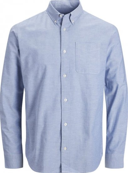 Jack & Jones Brook Oxford Long Sleeve Shirt Cashmere Blue - Cămăși - Cămăși Bărbați Mărimi Mari