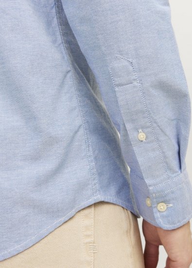 Jack & Jones Brook Oxford Long Sleeve Shirt Cashmere Blue - Cămăși - Cămăși Bărbați Mărimi Mari