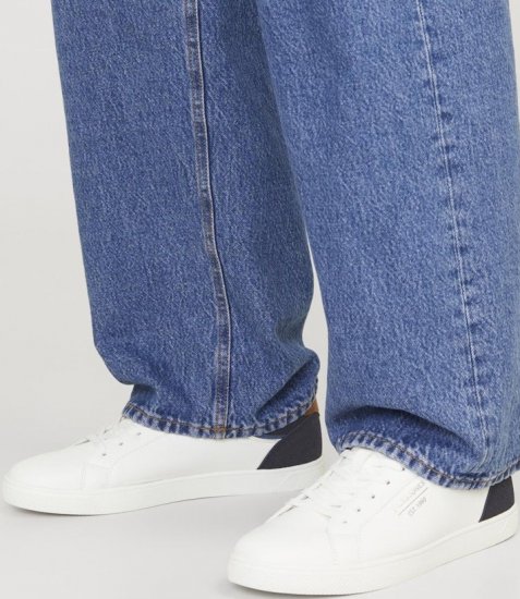 Jack & Jones Jordan Sneakers Bright White/NAVY BLAZER - Bărbați pantofi 40-52 - 