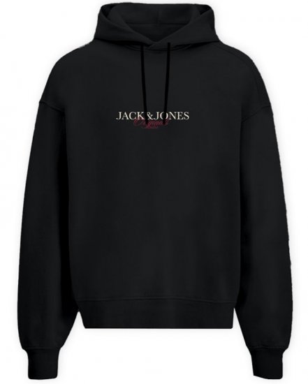 Jack & Jones Billyburg Sweatshirt Black - Pulovere & hanorace - Pulovere & Hanorace Bărbați Mărimi Mari