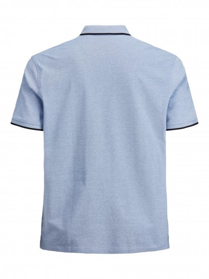 Jack & Jones PAULOS Short Sleeve Polo Light Blue/PS - Tricouri polo - Tricouri Polo Bărbați Mărimi Mari