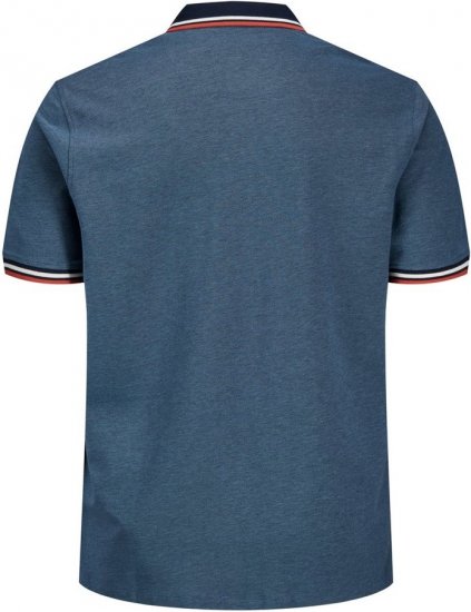 Jack & Jones PAULOS Short Sleeve Polo Denim Blue/PS - Tricouri polo - Tricouri Polo Bărbați Mărimi Mari