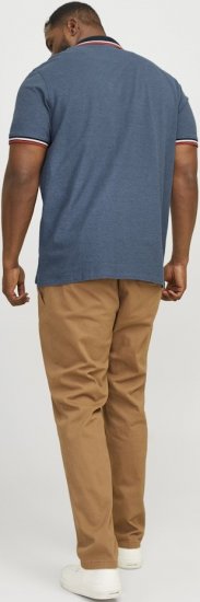 Jack & Jones PAULOS Short Sleeve Polo Denim Blue/PS - Tricouri polo - Tricouri Polo Bărbați Mărimi Mari