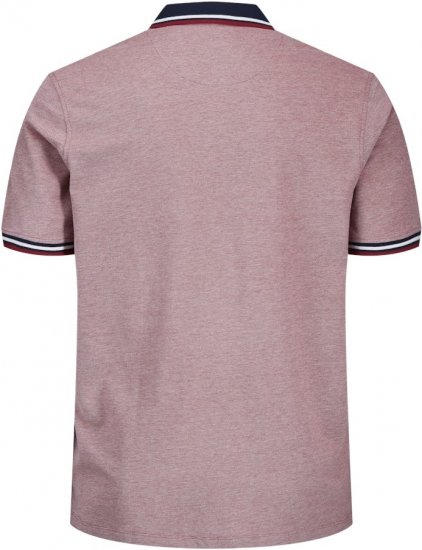 Jack & Jones PAULOS Short Sleeve Polo Rio Red/PS - Tricouri polo - Tricouri Polo Bărbați Mărimi Mari