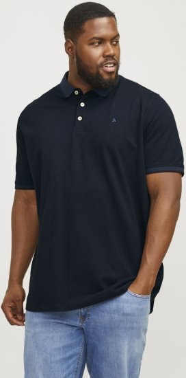 Jack & Jones PAULOS Short Sleeve Polo Dark Navy/PS - Tricouri polo - Tricouri Polo Bărbați Mărimi Mari