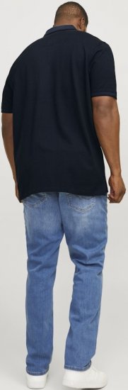 Jack & Jones PAULOS Short Sleeve Polo Dark Navy/PS - Tricouri polo - Tricouri Polo Bărbați Mărimi Mari