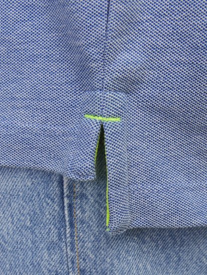 Jack & Jones PAULOS Short Sleeve Polo Light Blue/NEON - Tricouri polo - Tricouri Polo Bărbați Mărimi Mari