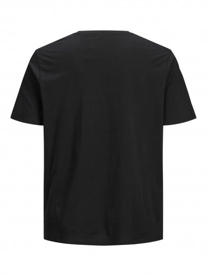 Jack & Jones Organic Basic T-shirt Black - Tricouri - Tricouri Bărbați Mărimi Mari