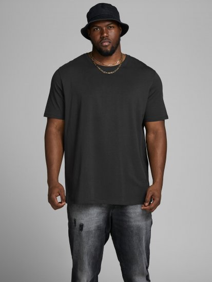 Jack & Jones Organic Basic T-shirt Black - Tricouri - Tricouri Bărbați Mărimi Mari