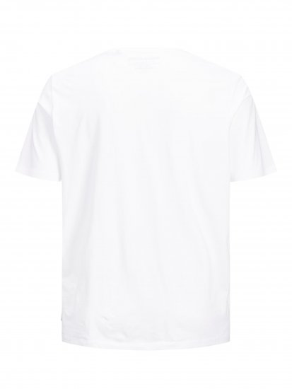 Jack & Jones Organic Basic T-shirt White - Tricouri - Tricouri Bărbați Mărimi Mari