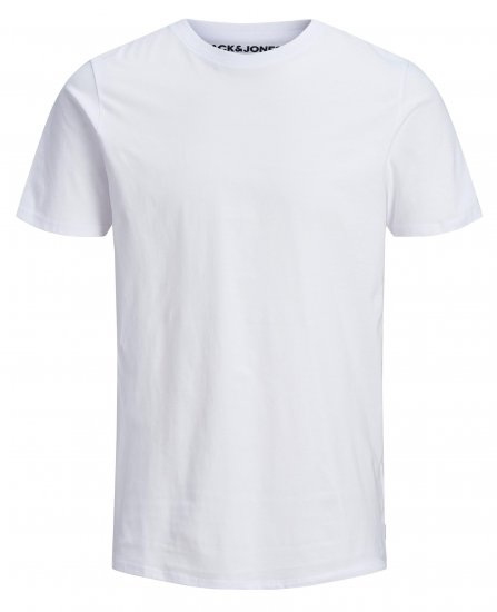 Jack & Jones Organic Basic T-shirt White - Tricouri - Tricouri Bărbați Mărimi Mari