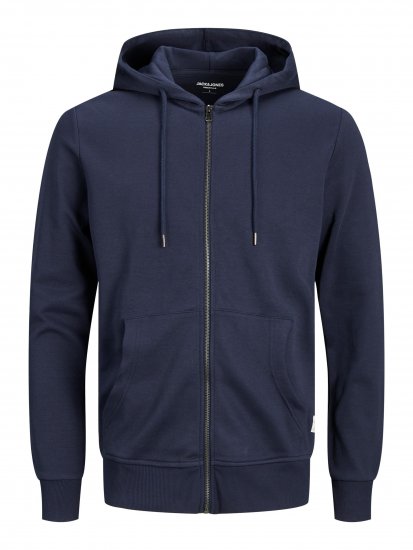 Jack & Jones Basic Sweat Zip Hood Navy Blazer - Pulovere & hanorace - Pulovere & Hanorace Bărbați Mărimi Mari