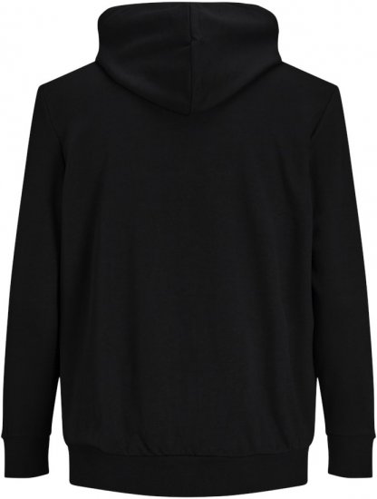 Jack & Jones Basic Sweat Zip Hood Black - Pulovere & hanorace - Pulovere & Hanorace Bărbați Mărimi Mari