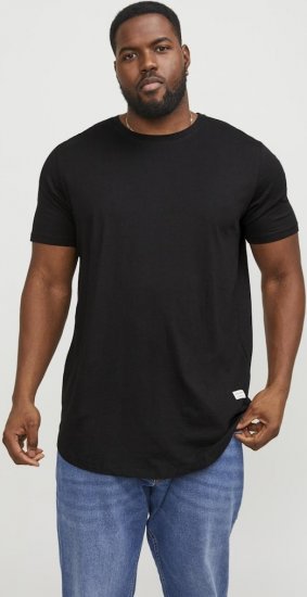 Jack & Jones NOA Crew Neck T-Shirt Black - Tricouri - Tricouri Bărbați Mărimi Mari