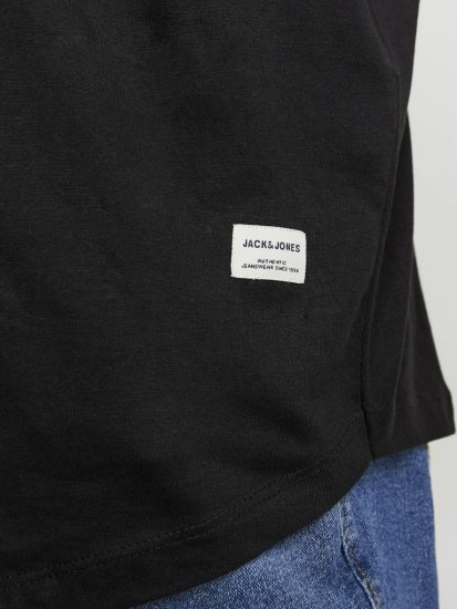 Jack & Jones NOA Crew Neck T-Shirt Black - Tricouri - Tricouri Bărbați Mărimi Mari