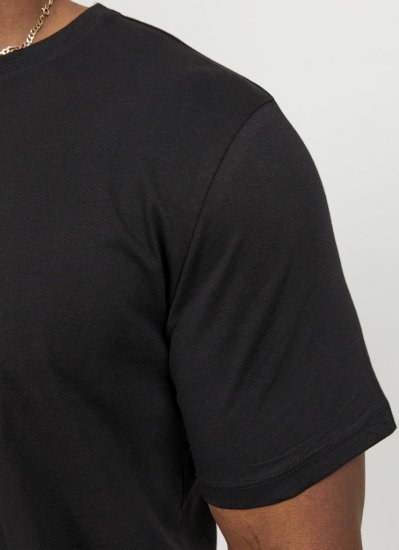 Jack & Jones NOA Crew Neck T-Shirt Black - Tricouri - Tricouri Bărbați Mărimi Mari