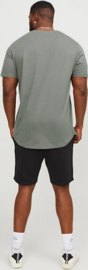 Jack & Jones NOA Crew Neck T-Shirt Grey - Tricouri - Tricouri Bărbați Mărimi Mari