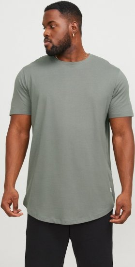 Jack & Jones NOA Crew Neck T-Shirt Grey - Tricouri - Tricouri Bărbați Mărimi Mari