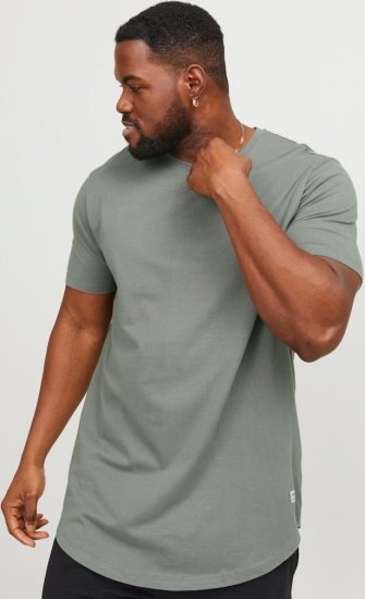 Jack & Jones NOA Crew Neck T-Shirt Grey - Tricouri - Tricouri Bărbați Mărimi Mari