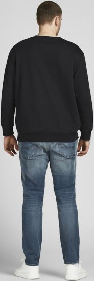 Jack & Jones Basic Sweatshirt Black - Pulovere & hanorace - Pulovere & Hanorace Bărbați Mărimi Mari