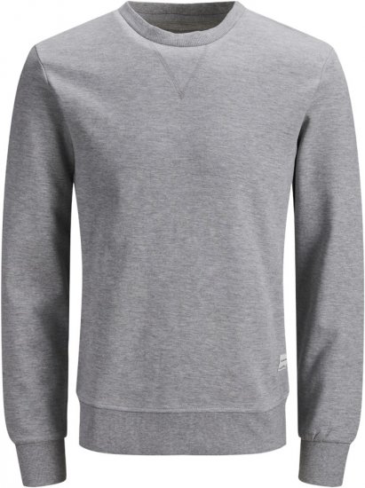 Jack & Jones Basic Sweatshirt Light Grey Melange - Pulovere & hanorace - Pulovere & Hanorace Bărbați Mărimi Mari