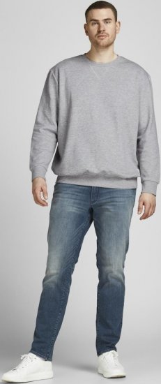 Jack & Jones Basic Sweatshirt Light Grey Melange - Pulovere & hanorace - Pulovere & Hanorace Bărbați Mărimi Mari