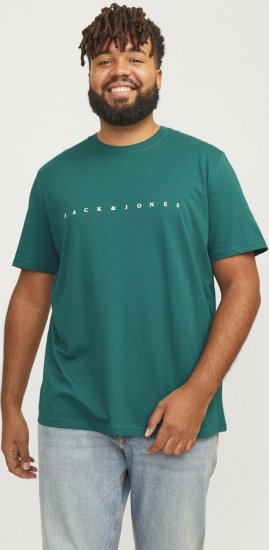 Jack & Jones STAR T-Shirt Deep Teal - Tricouri - Tricouri Bărbați Mărimi Mari