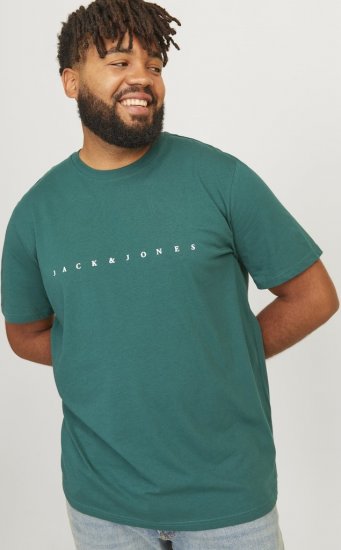 Jack & Jones STAR T-Shirt Deep Teal - Tricouri - Tricouri Bărbați Mărimi Mari