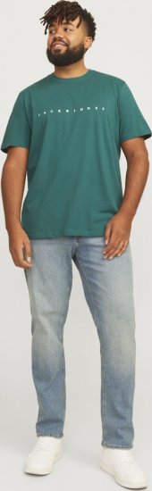 Jack & Jones STAR T-Shirt Deep Teal - Tricouri - Tricouri Bărbați Mărimi Mari
