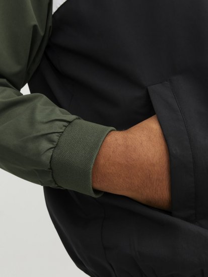 Jack & Jones RUSH Bomber Jacket with Hood Green - Geci - Geci Bărbați Mărimi Mari