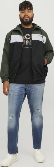 Jack & Jones RUSH Bomber Jacket with Hood Green - Geci - Geci Bărbați Mărimi Mari