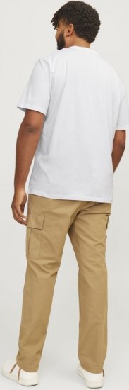 Jack & Jones ESTERBRO T-Shirt Bright White - Tricouri - Tricouri Bărbați Mărimi Mari