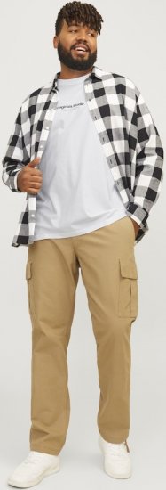 Jack & Jones ESTERBRO T-Shirt Bright White - Tricouri - Tricouri Bărbați Mărimi Mari