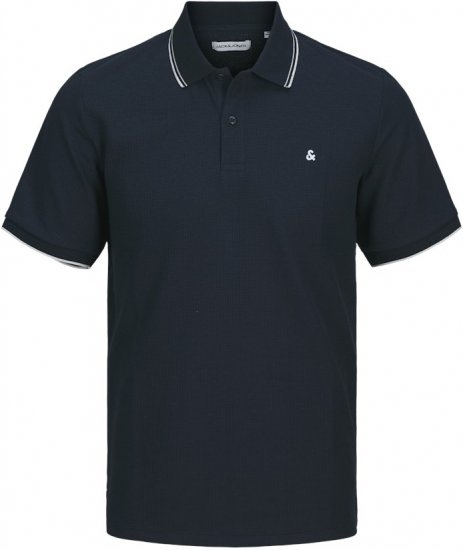 Jack & Jones AUSTIN PLAY Polo Dark Blue - Tricouri polo - Tricouri Polo Bărbați Mărimi Mari