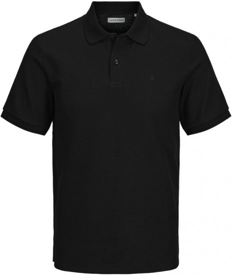 Jack & Jones AUSTIN CLASSIC Polo Black - Tricouri polo - Tricouri Polo Bărbați Mărimi Mari