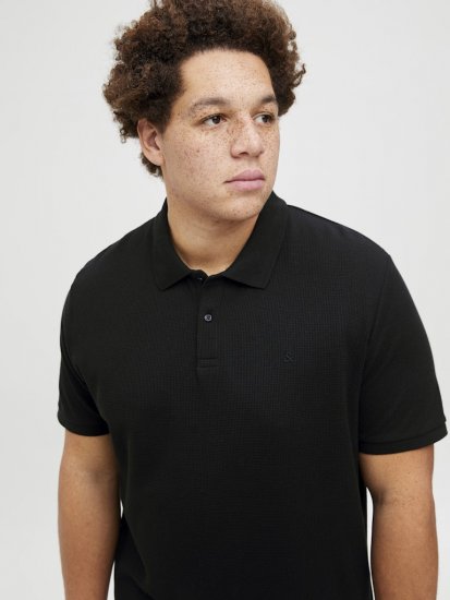 Jack & Jones AUSTIN CLASSIC Polo Black - Tricouri polo - Tricouri Polo Bărbați Mărimi Mari