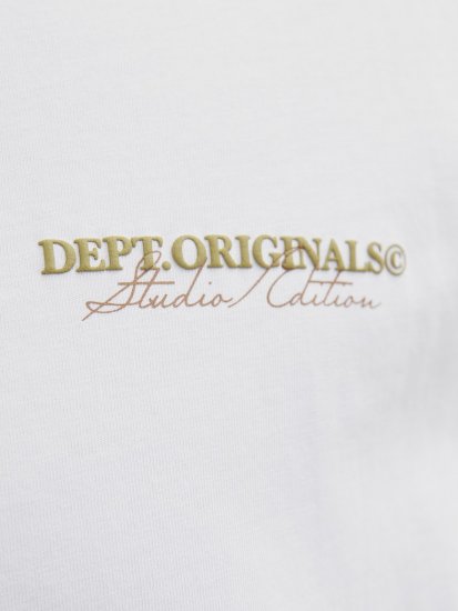 Jack & Jones Lington Crew Neck T-Shirt Bright White - Tricouri - Tricouri Bărbați Mărimi Mari