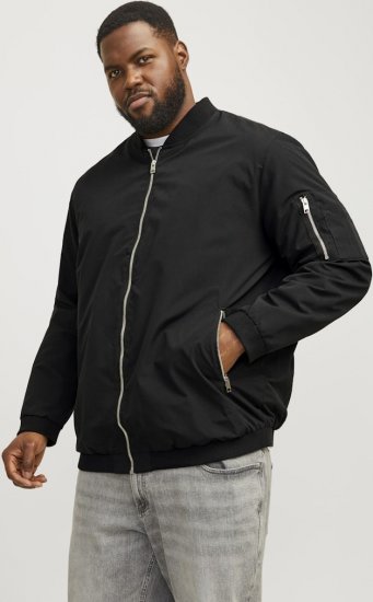 Jack & Jones RUSH Bomber Jacket Black - Geci - Geci Bărbați Mărimi Mari