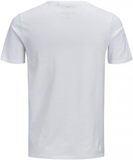 Jack & Jones JJECORP LOGO T-Shirt White - Tricouri - Tricouri Bărbați Mărimi Mari