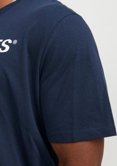 Jack & Jones Corp Logo Crew Neck T-Shirt Navy Blazer - Tricouri - Tricouri Bărbați Mărimi Mari