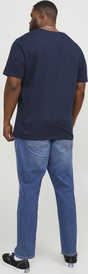 Jack & Jones Corp Logo Crew Neck T-Shirt Navy Blazer - Tricouri - Tricouri Bărbați Mărimi Mari