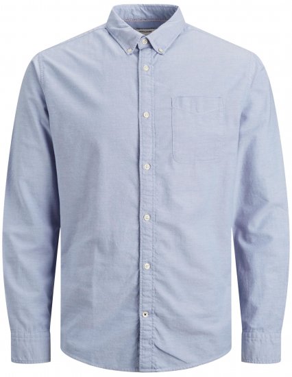 Jack & Jones OXFORD LS Shirt Cashmere Blue - Cămăși - Cămăși Bărbați Mărimi Mari