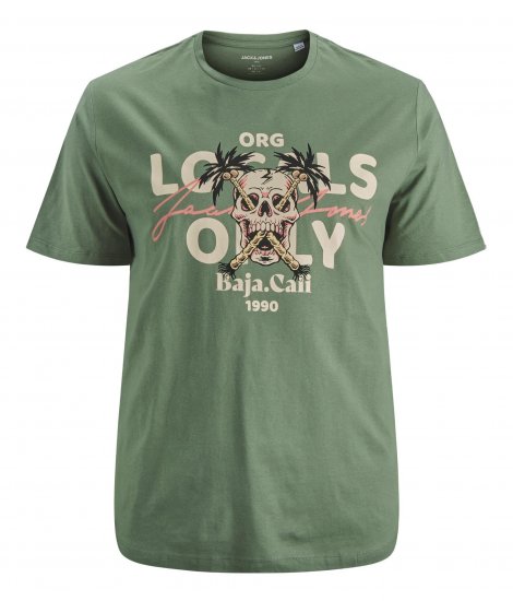 Jack & Jones Summerskull T-Shirt Sea Spray - Tricouri - Tricouri Bărbați Mărimi Mari