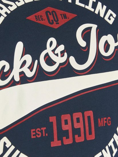 Jack & Jones JJELOGO TEE Navy - Tricouri - Tricouri Bărbați Mărimi Mari