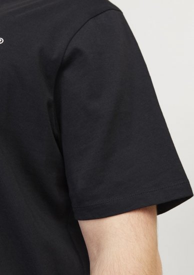 Jack & Jones Corp Logo Crew Neck T-Shirt Black - Tricouri - Tricouri Bărbați Mărimi Mari