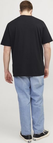 Jack & Jones Corp Logo Crew Neck T-Shirt Black - Tricouri - Tricouri Bărbați Mărimi Mari