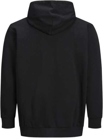 Jack & Jones CORP LOGO Large Print Hoodie Black - Pulovere & hanorace - Pulovere & Hanorace Bărbați Mărimi Mari