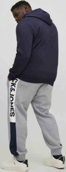 Jack & Jones CORP LOGO Large Print Hoodie Navy Blazer - Pulovere & hanorace - Pulovere & Hanorace Bărbați Mărimi Mari