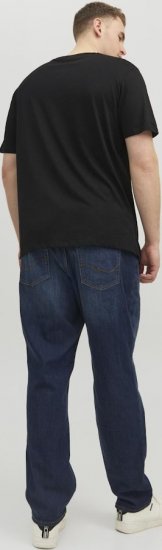 Jack & Jones CORP Logo T-Shirt Black/PLAY 4 - Tricouri - Tricouri Bărbați Mărimi Mari